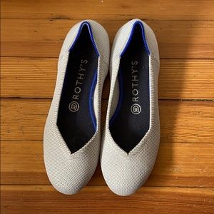 Rothy’s gray flats